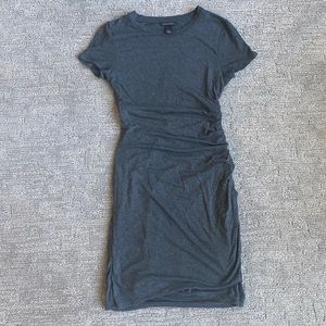 Banana Republic ruched bodycon t-shirt dress SMALL